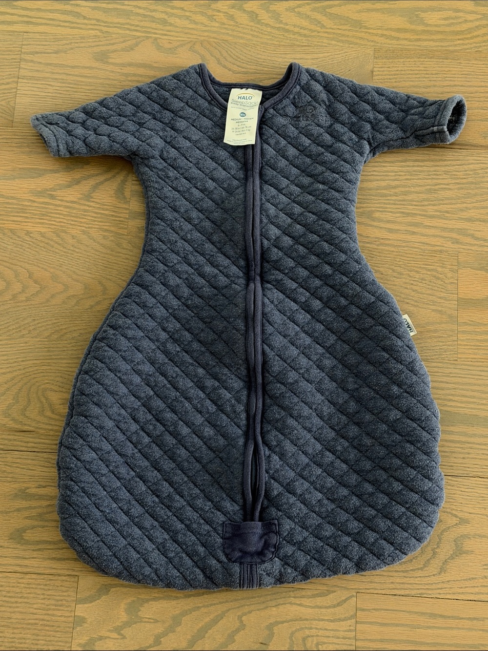 HALO Transitional SleepSack Quilted - Navy, 6-9 months